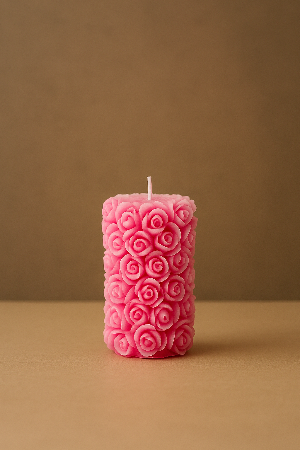 Rose Pillar Candle - Image 3