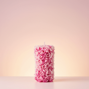 Rose Pillar Candle